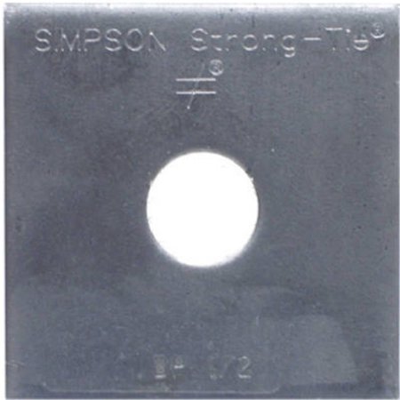 SIMPSON STRONG-TIE Simpson Strong Tie BP 1-2-R-WEST 0.50 in. in. Bearing Plate; Pack Of 100 848927